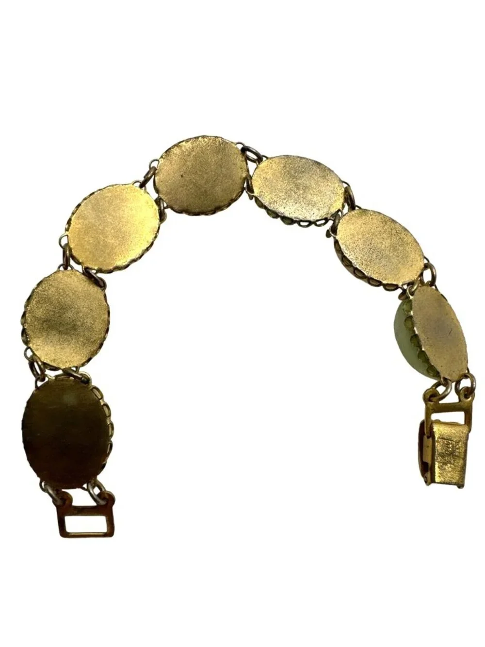 CORO Pegasus Confetti Bracelet Cabochon Pastel Lucite Vintage Gran Retro Dainty - Picture 10 of 15